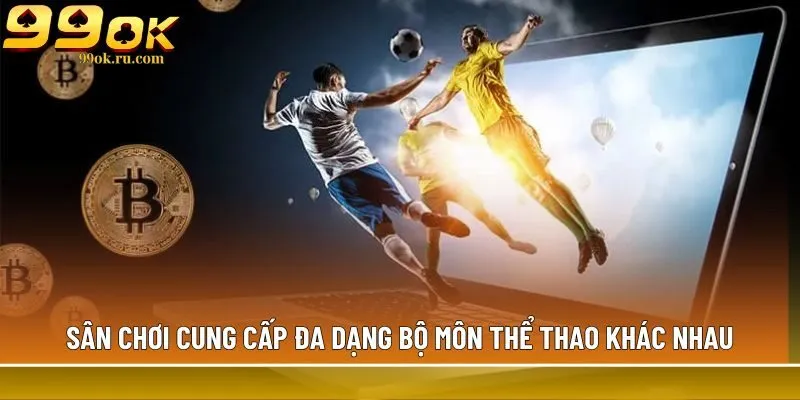 Trang cá cược thể thao uy tín 99OK uy tín, an toàn 2 Sân chơi cung cấp đa dạng bộ môn thể thao khác nhau